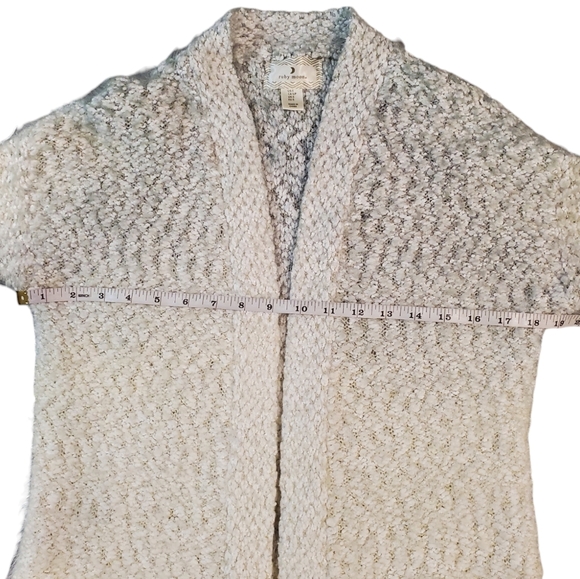 Ruby Moon Cardigan Womens Size Small Ombre Metallic Fuzzy Knit Long Sweater - Picture 5 of 9